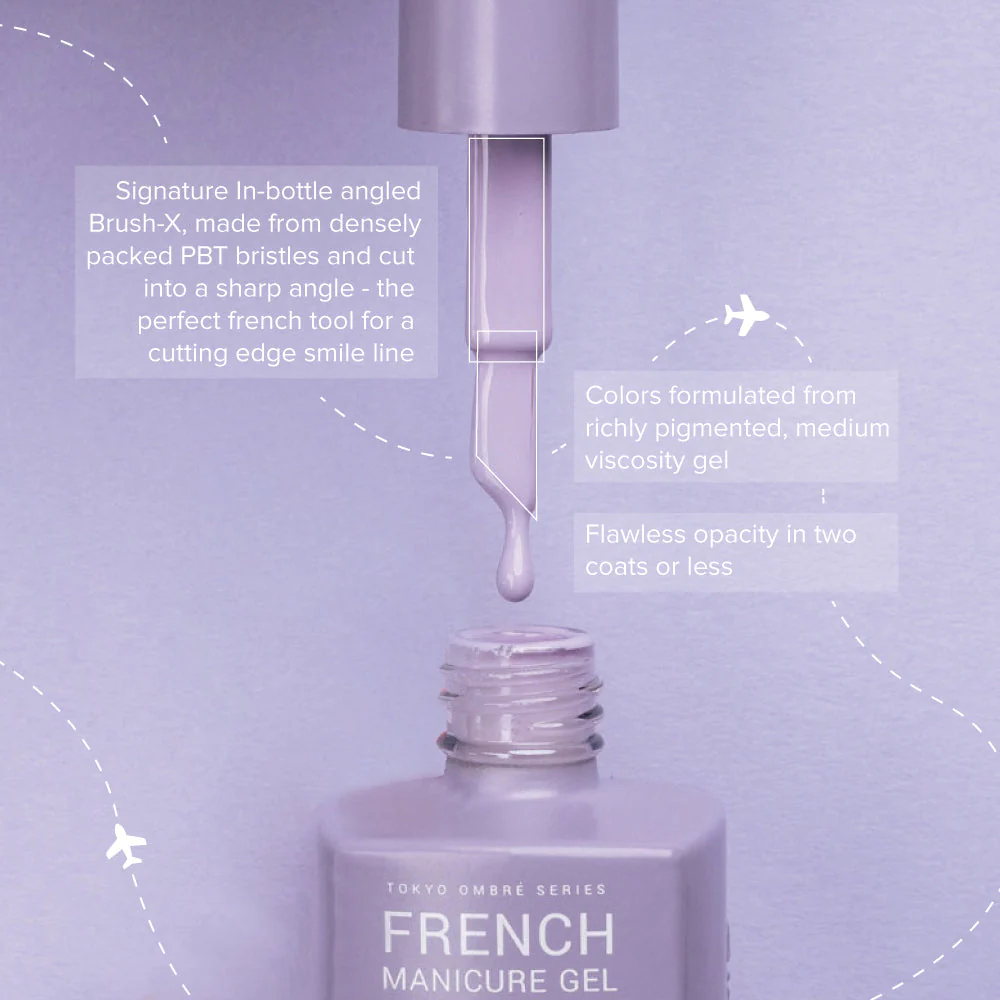 Apres French Manicure Gel Mumbai Ombre Set (5pcs) - Image 4