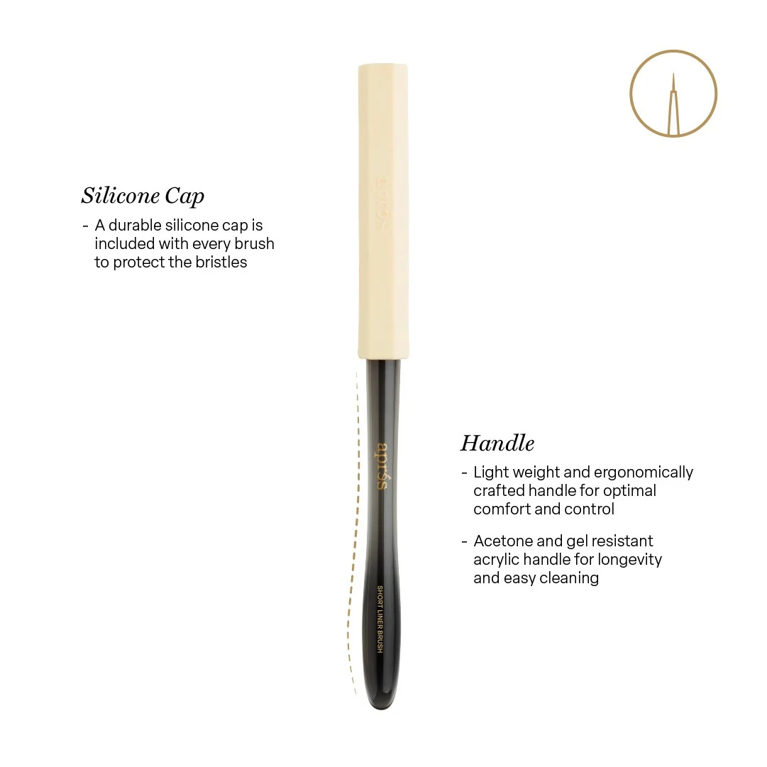 Apres Long Liner Brush with Silicon Cap - Image 3