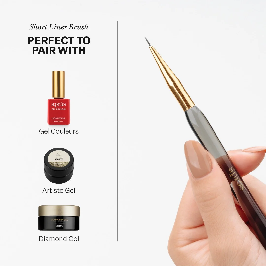 Apres Short Liner Brush with Silicon Cap - Image 6