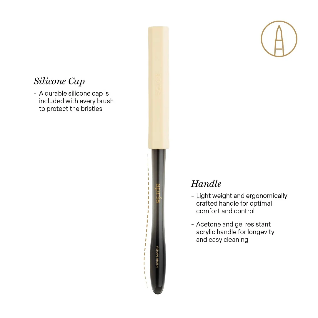 Apres V-Shape Brush with Silicon Cap - Image 3